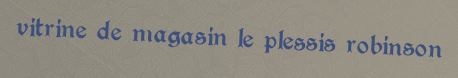 Vitrine de magasin Le plessis robinson